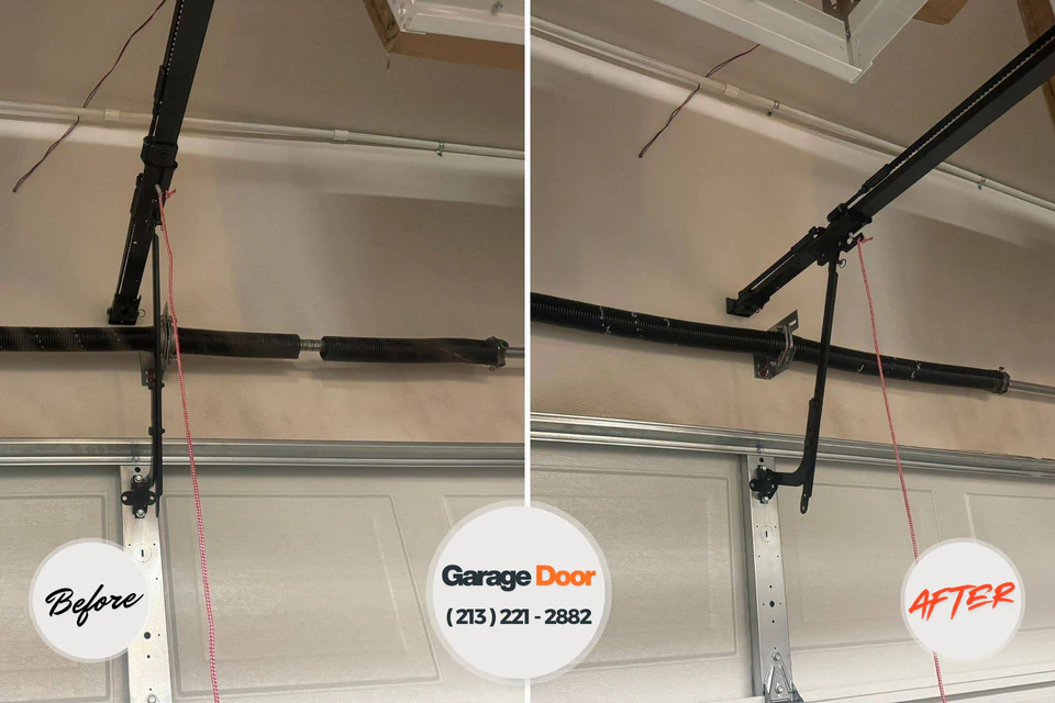 Before and after: garage door repair Shippensburg, PA